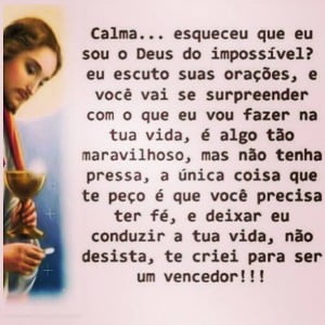 Jesus Deus do impossivel