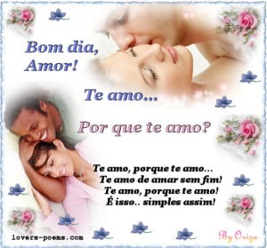 mensagem  bom dia amor