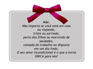 mensagem para mamãe