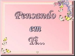 frase de amor pensando em ti