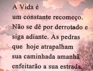 mensagem de otimismo a vida é bela