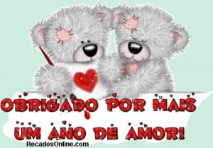parabéns amor 1 ano de casados