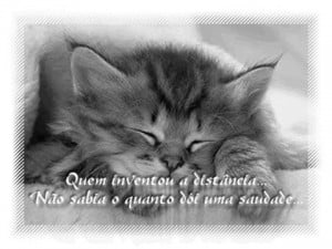 estou sentindo muita saudade de voce