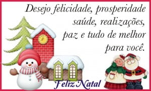 feliz natal com muita alegria para voce