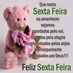mensagem com feliz e abençoada sexta feira