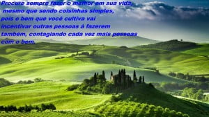 Procure sempre fazer o melhor em sua vida