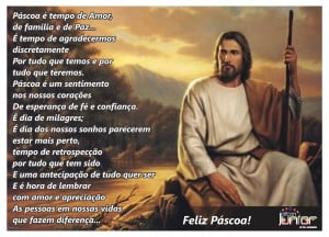 mensagem feliz pascoa com ressurreição de Jesus