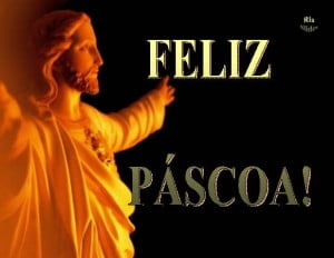mensagem feliz pascoa com todo amor de Jesus