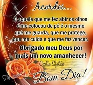 bom dia meu Deus