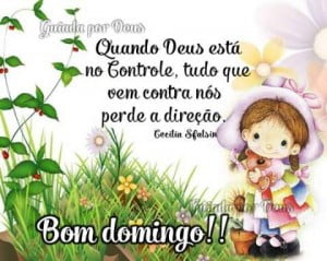feliz e abençoado domingo