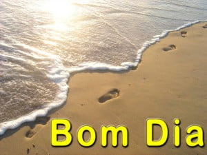 mensagem bom dia com imagem praia