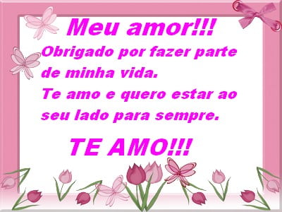 mensagem romântica para namorada