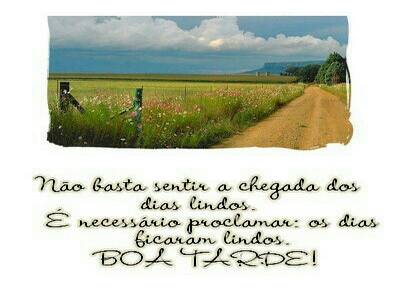 linda mensagem de boa tarde