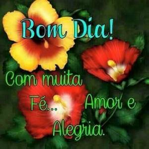 mensagem de bom dia com flores
