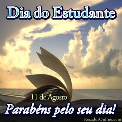 parabens pelo seu dia estudante