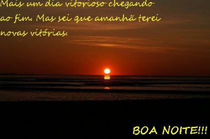 mensagem otimista de boa noite com carinho