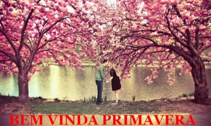 mensagem bem vinda primavera 
