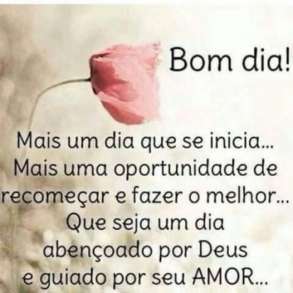 bom dia pessoa querida