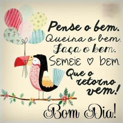 semeie sempre o bem e tenha um otimo dia