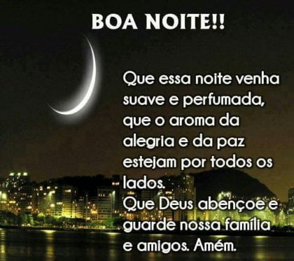 super mensagem boa noite com paz
