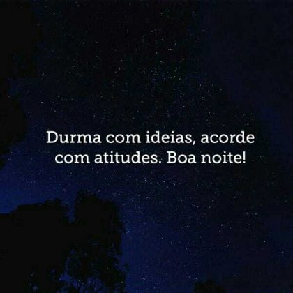 mensagem de boa noite com reflexão