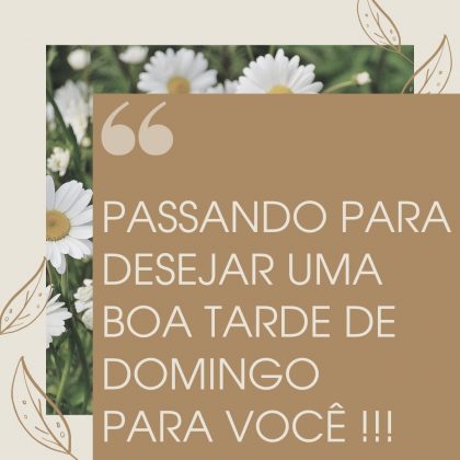 boa tarde domingo abençoado