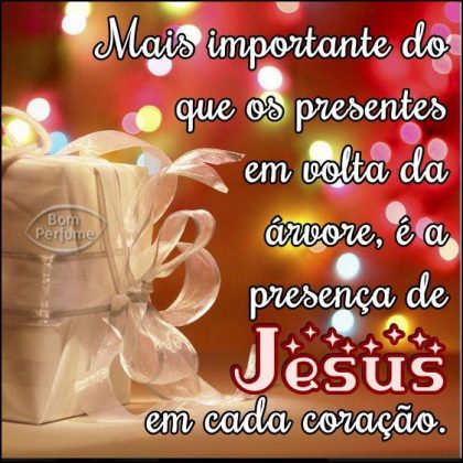 Feliz Natal com a presença de Jesus