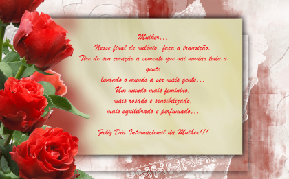 homenagem dia da mulher