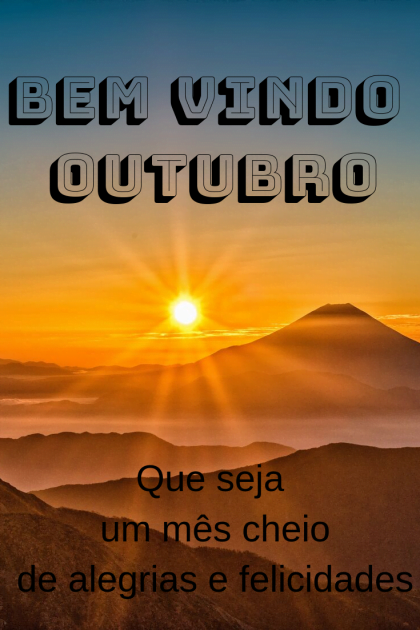 bem vindo outubro
