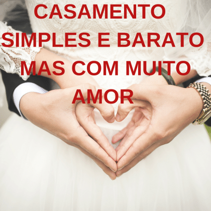 casamento simples e barato