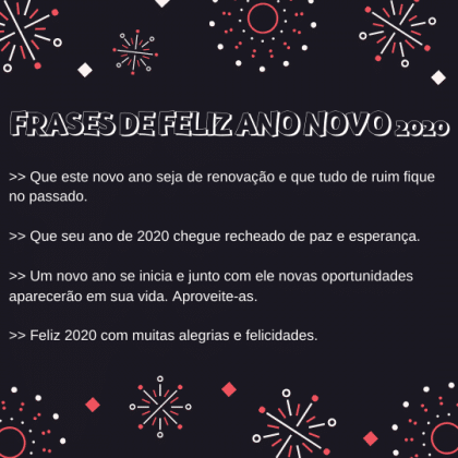 frases de feliz ano novo 2020