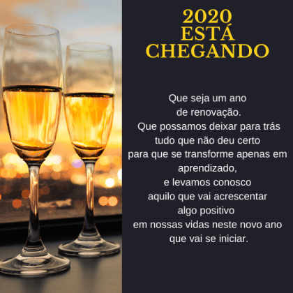 mensagem de ano novo 2020