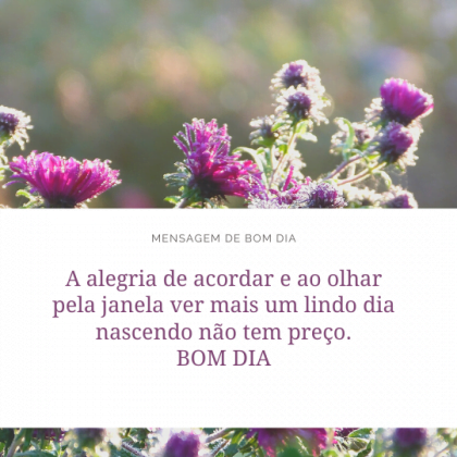 bom dia com felicidade