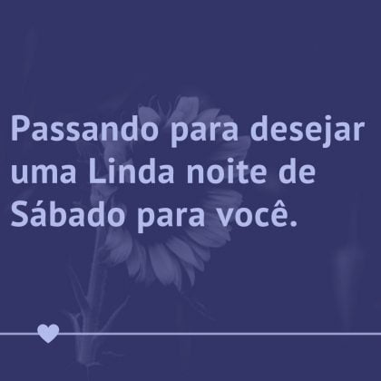 linda noite de sabado