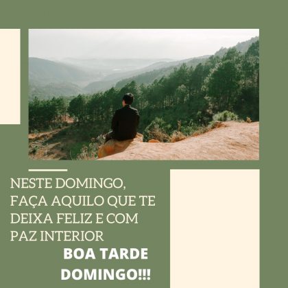 boa tarde domingo
