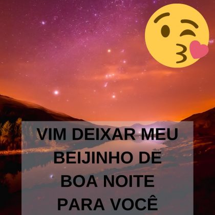 beijinho de boa noite