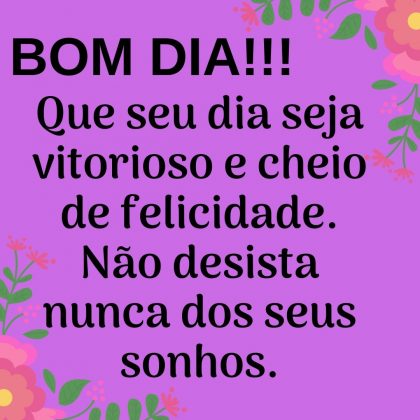bom dia com motivação