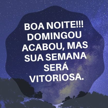 boa noite domingo