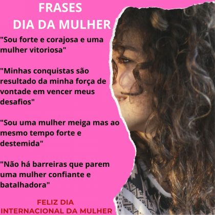 frases para o dia da mulher
