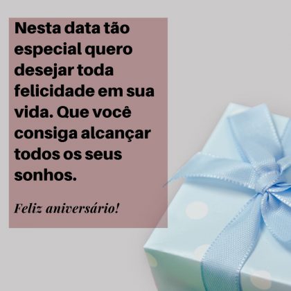 mensagem de aniversario